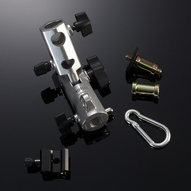 三重☆大人氣☆ 公司貨 Phottix VAROS Pro BG 大型 離機閃 閃燈座 金屬雙母 傘夾關節-細節圖2