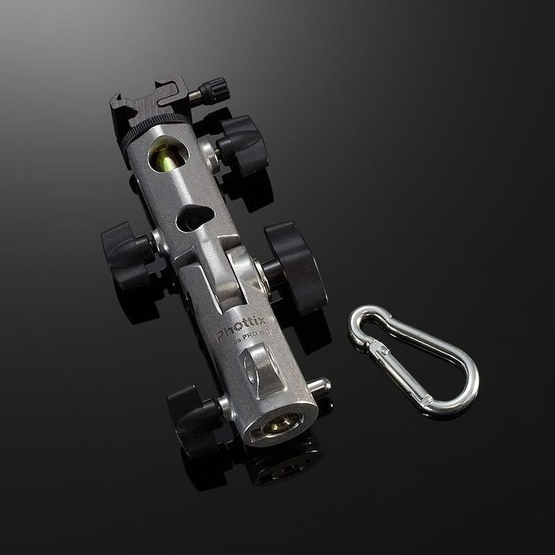 三重☆大人氣☆ 公司貨 Phottix VAROS Pro BG 大型 離機閃 閃燈座 金屬雙母 傘夾關節-細節圖3