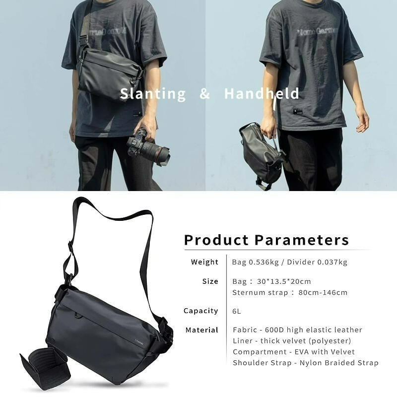 三重☆大人氣☆ Ulanzi PB008 休閒單肩 側背防水 攝影包 相機包 隨身包-細節圖3