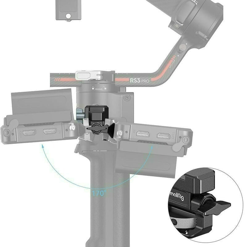 三重☆大人氣☆ SmallRig 3026 B NATO 螢幕支架 for RS2 RS3 RS4 RS5-細節圖4