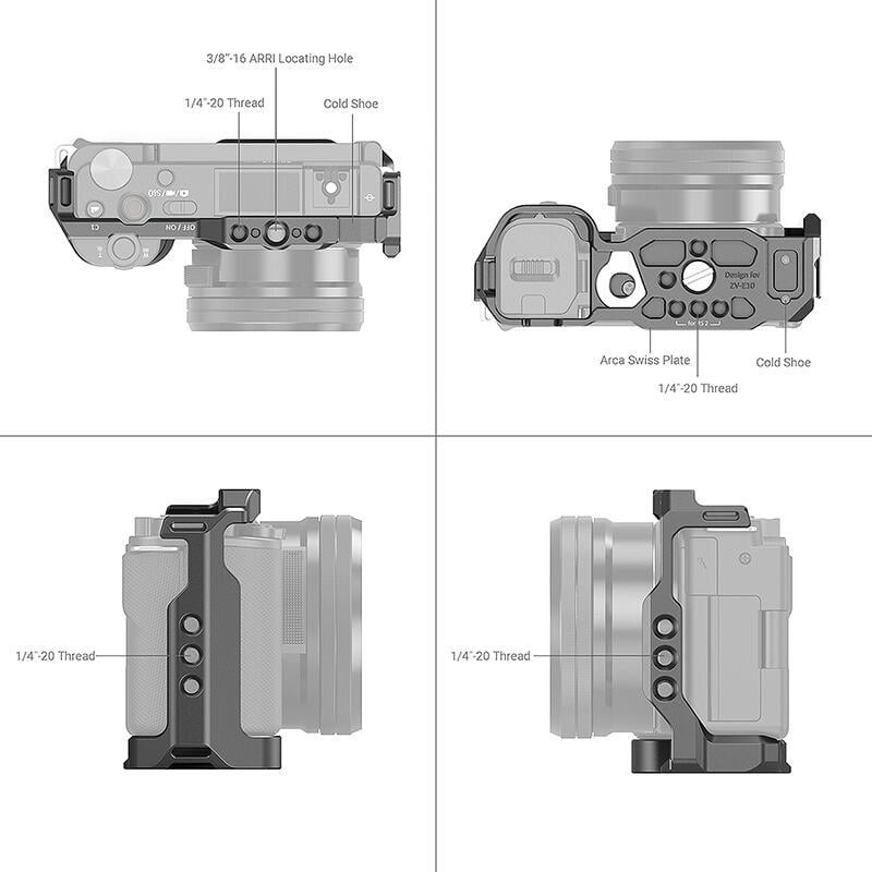 三重☆大人氣☆ SmallRig 3531 B 專用承架兔籠 專用 提籠 兔籠 for Sony ZV-E10-細節圖4