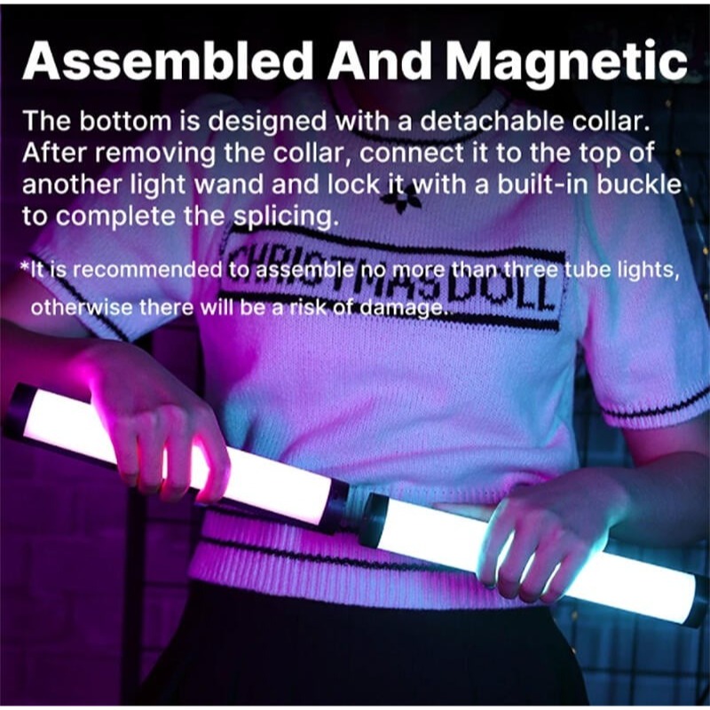 三重☆大人氣☆ Ulanzi VL110 磁吸 RGB LED 三色溫 小光棒 攝影燈-細節圖3
