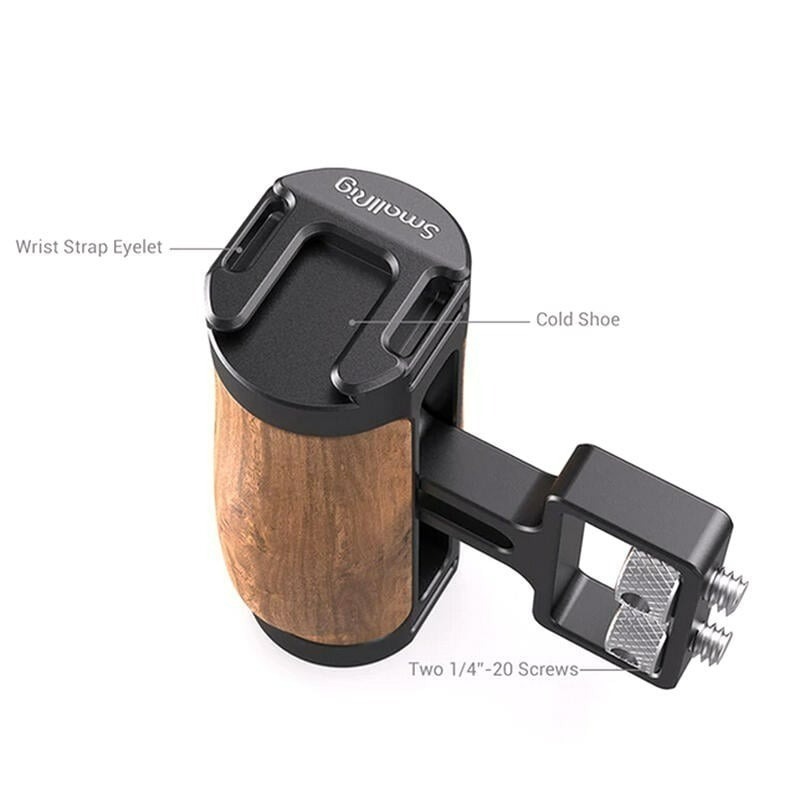 三重☆大人氣☆ SmallRig 2913 雙 1/4 專業 木質 小型 把手 提籠 手把 握把 1/4＂-20 螺牙-細節圖3