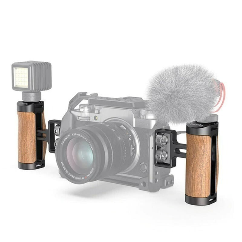 三重☆大人氣☆ SmallRig 2913 雙 1/4 專業 木質 小型 把手 提籠 手把 握把 1/4＂-20 螺牙-細節圖5