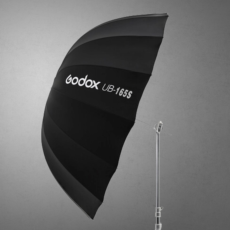 三重☆大人氣☆ Godox 神牛 UB-165S 165cm 深弧 銀面 外黑內銀 反射傘 控光傘-細節圖2