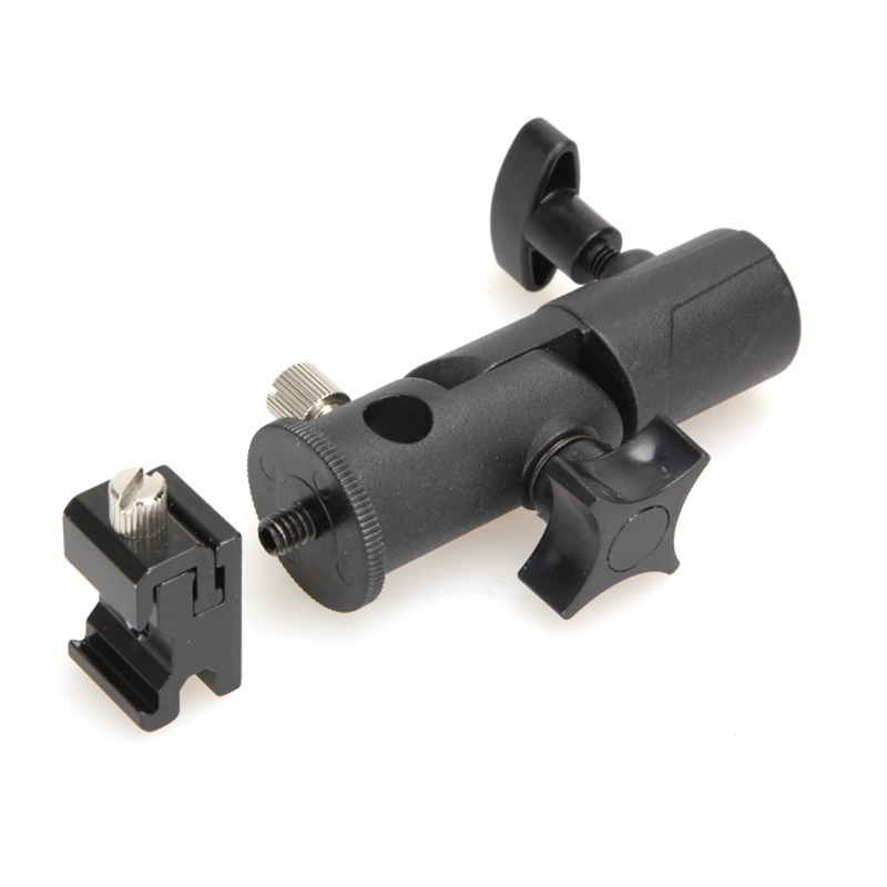 三重☆大人氣☆ E型 金屬 閃光燈支架 閃光燈座 傘夾關節-細節圖2