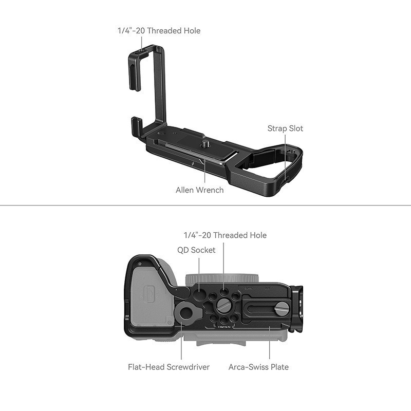 三重☆大人氣☆ SmallRig 3660 B L Bracket L型支架 for A7R4 A74 A7S3 A7V-細節圖3