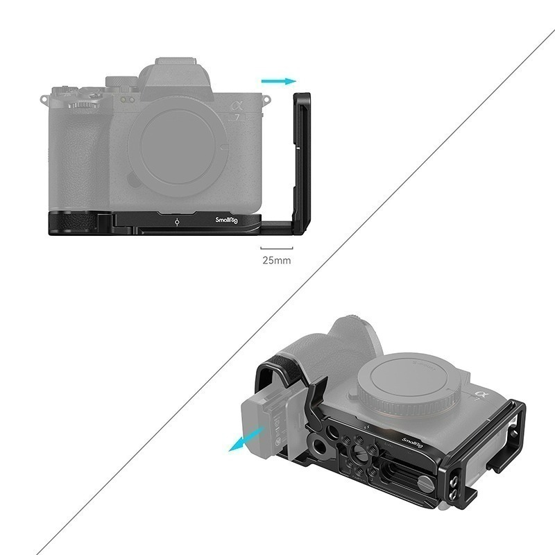 三重☆大人氣☆ SmallRig 3660 B L Bracket L型支架 for A7R4 A74 A7S3 A7V-細節圖4