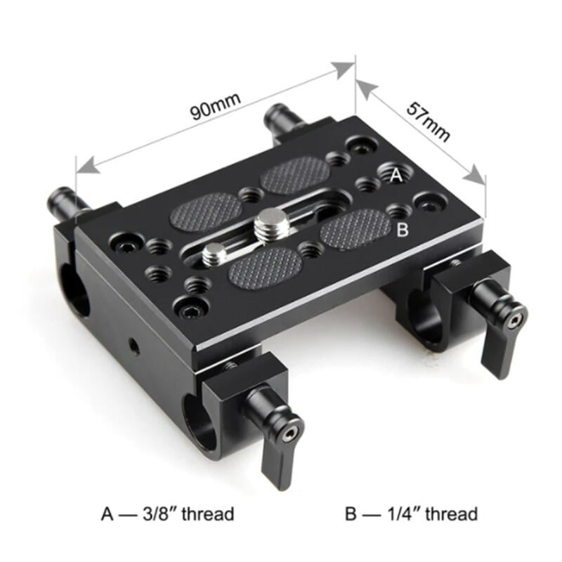 三重☆大人氣☆ SmallRig 1775 底板 雙15mm桿夾 提籠 穩定架 管夾-細節圖3