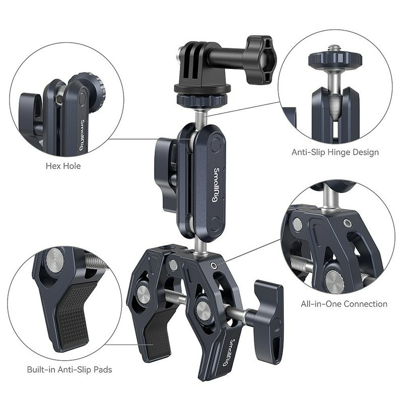 三重☆大人氣☆ SmallRig 3757 B 球型怪手 螃蟹夾 魔術手臂 耐重3.5kg-細節圖5