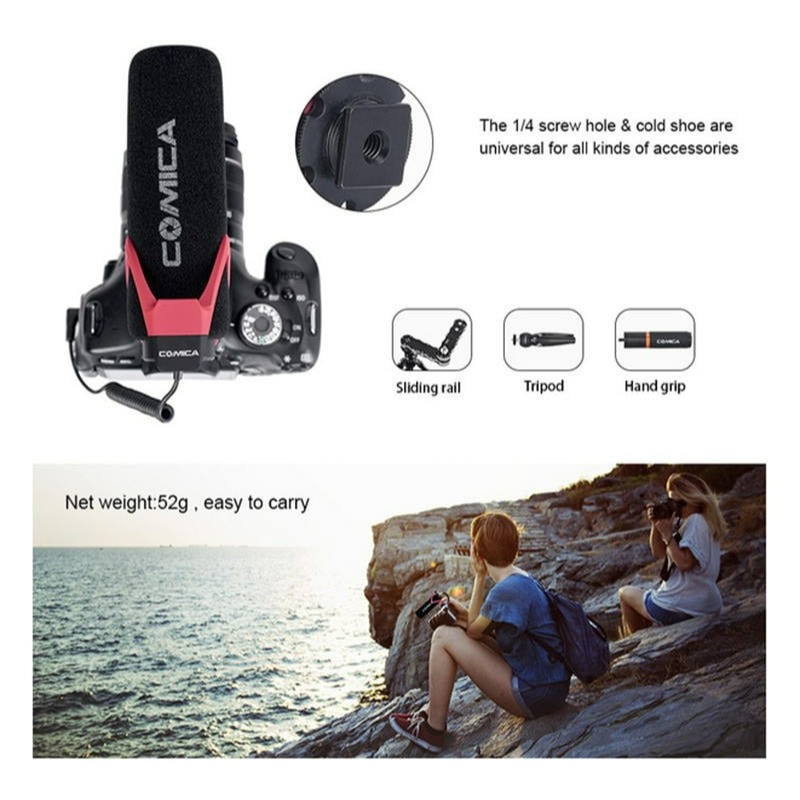 三重☆大人氣☆ 公司貨 COMICA CVM-V30 LITE 輕便型指向性話筒麥克風 相機 手機 皆可用-細節圖4