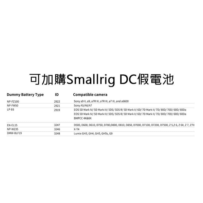 三重☆大人氣☆ SmallRig 3085 行動電源 夾具 帶DC output 可配合假電池使用-細節圖8