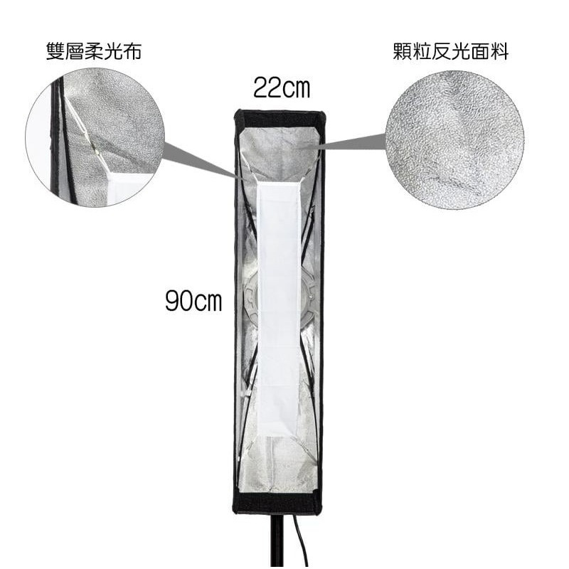 三重☆大人氣☆ 副廠 comet 卡口 22x90cm 長條 無影罩 長條罩 附 軟蜂巢-細節圖2