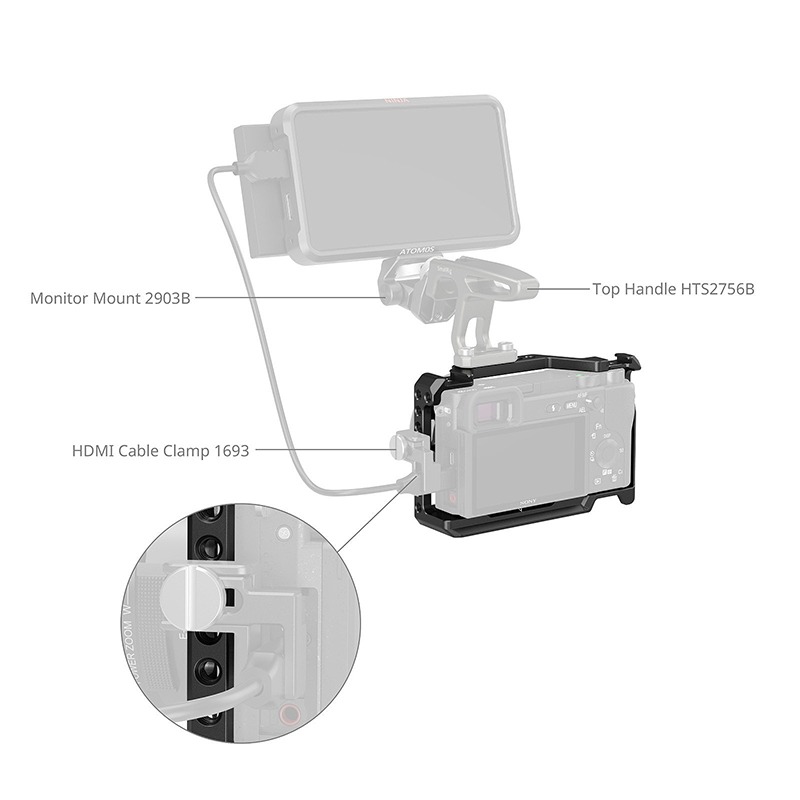 三重☆大人氣☆ SmallRig 2310 C 專用 提籠 for A6100 A6300 A6400 A6500-細節圖8