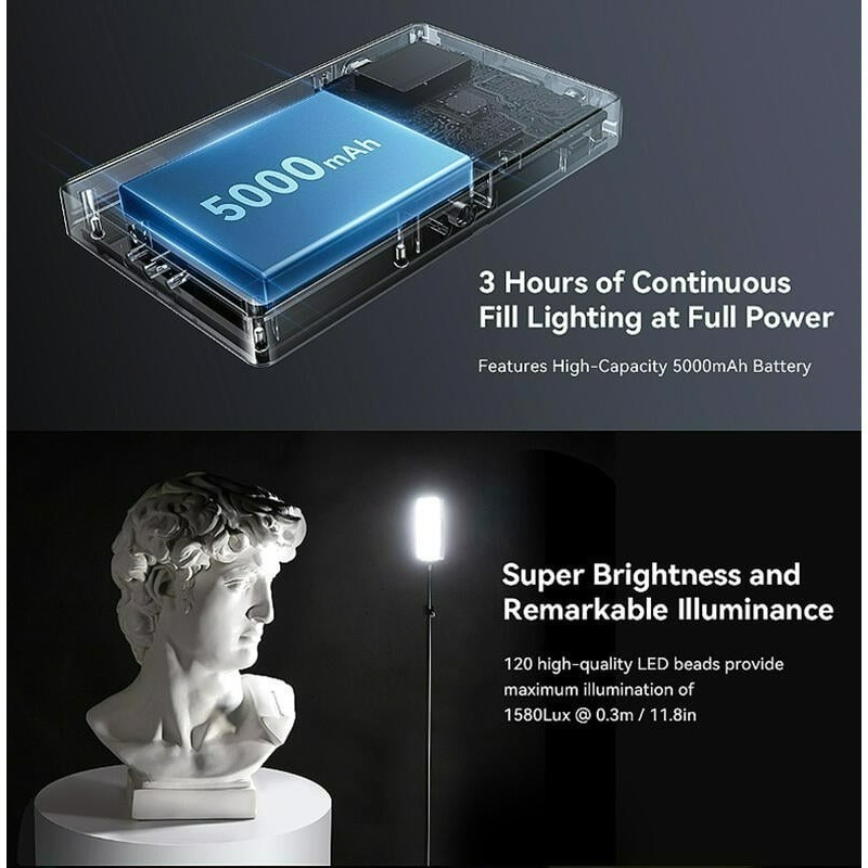 三重☆大人氣☆ SmallRig 3808 RM120 長續航 RGB 攝影燈 補光燈 持續燈-細節圖2