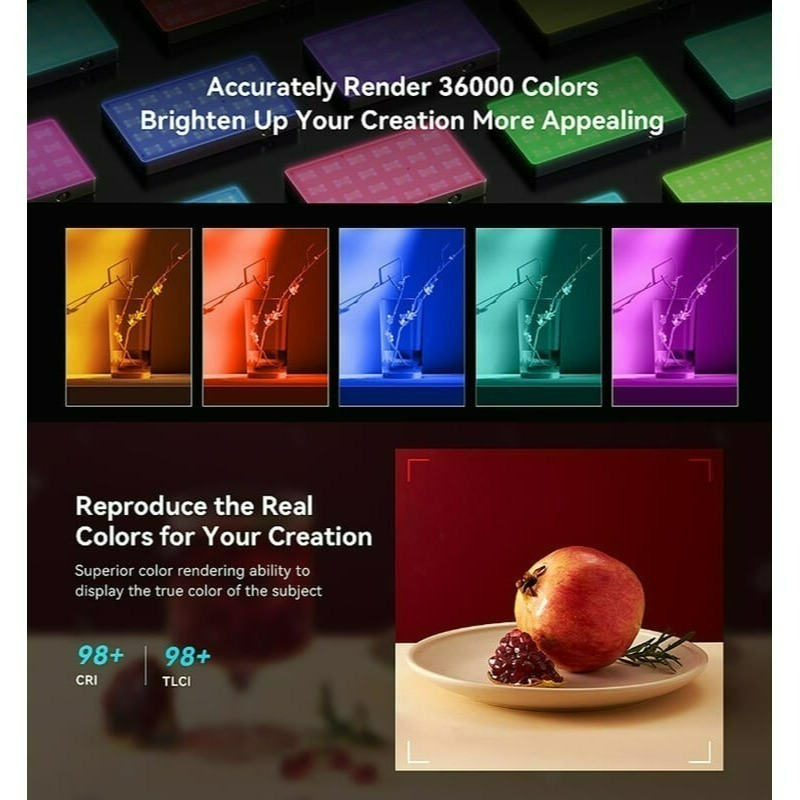 三重☆大人氣☆ SmallRig 3808 RM120 長續航 RGB 攝影燈 補光燈 持續燈-細節圖3