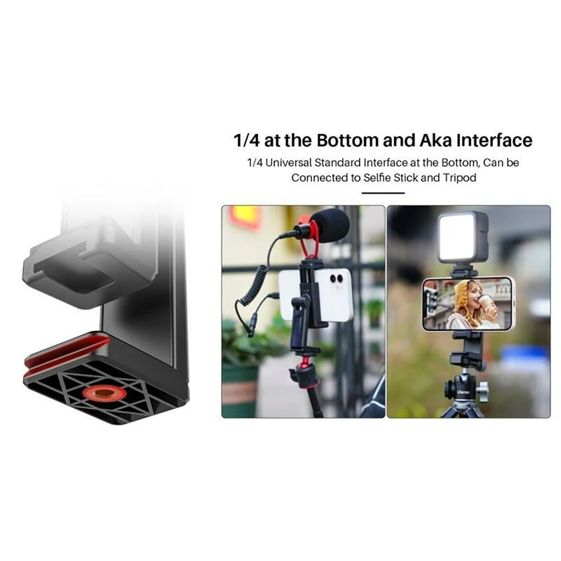 三重☆大人氣☆ Ulanzi ST-22 雙冷靴 橫/直幅 萬向 手機夾-細節圖7