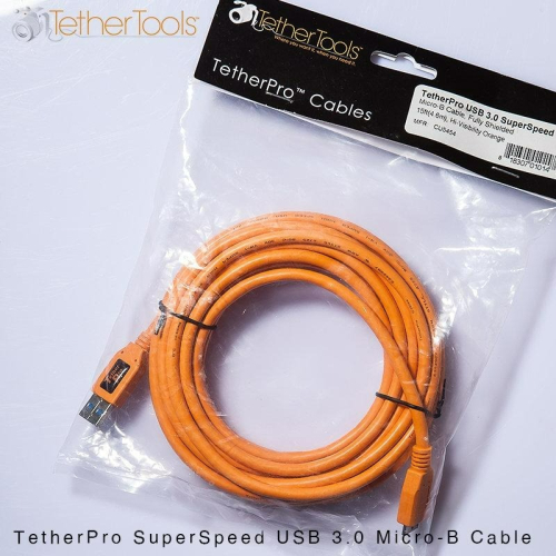 三重☆大人氣☆TetherTools CU5454 USB3.0 高速 Micro-B Cable 聯機拍攝線4.6米