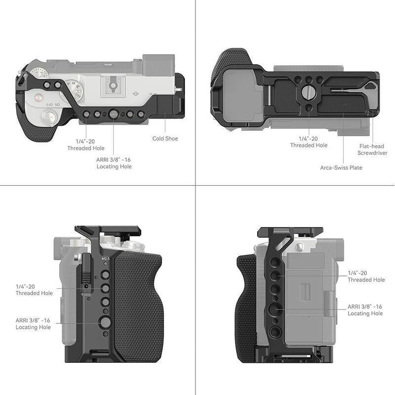 三重☆大人氣☆ SmallRig 3212 B 帶矽膠手柄 專用 提籠 兔籠 for Sony A7C 專用-細節圖3