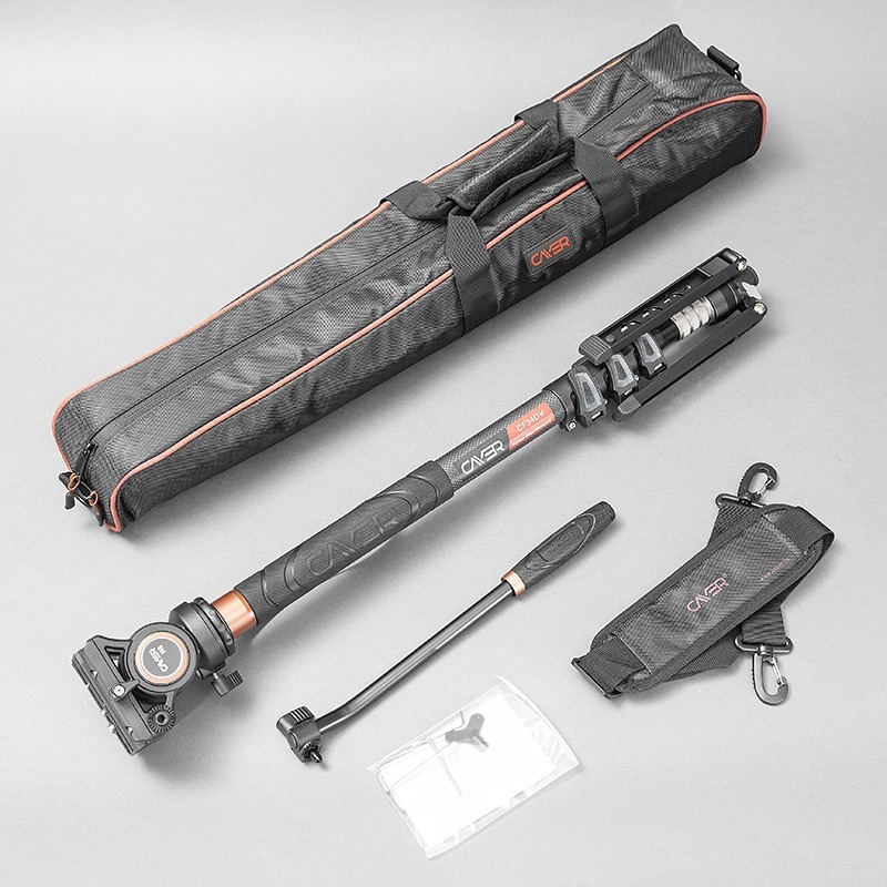 三重☆大人氣☆公司貨 Cayer 卡宴 CF34DVH6 碳纖維 4節 液壓雲台 獨腳架 錄影 油壓 單腳架-細節圖7