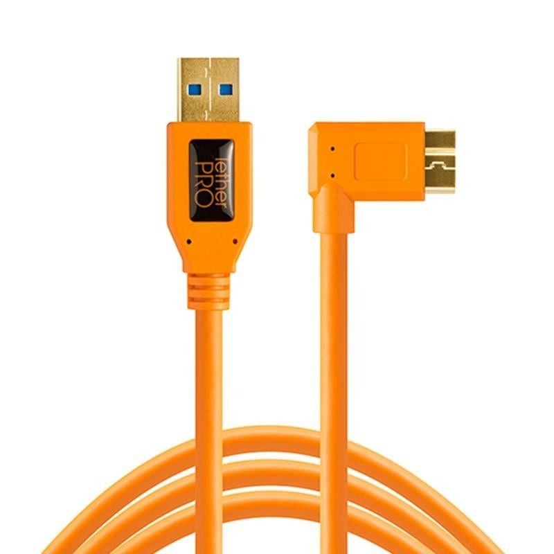 三重☆大人氣☆ Tether Tools CU61RT15 USB3.0 傳輸線A 轉 MICRO B 直角 4.6M-細節圖2