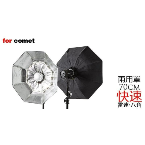 三重☆大人氣☆ for comet 接口 70cm 八角無影罩 雷達罩 快速兩用罩(銀)