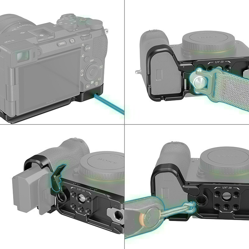 三重☆大人氣☆ SmallRig 4438 黑 4439 銀 擴展板 Arca 底板 SONY A7C II A7CR-細節圖4