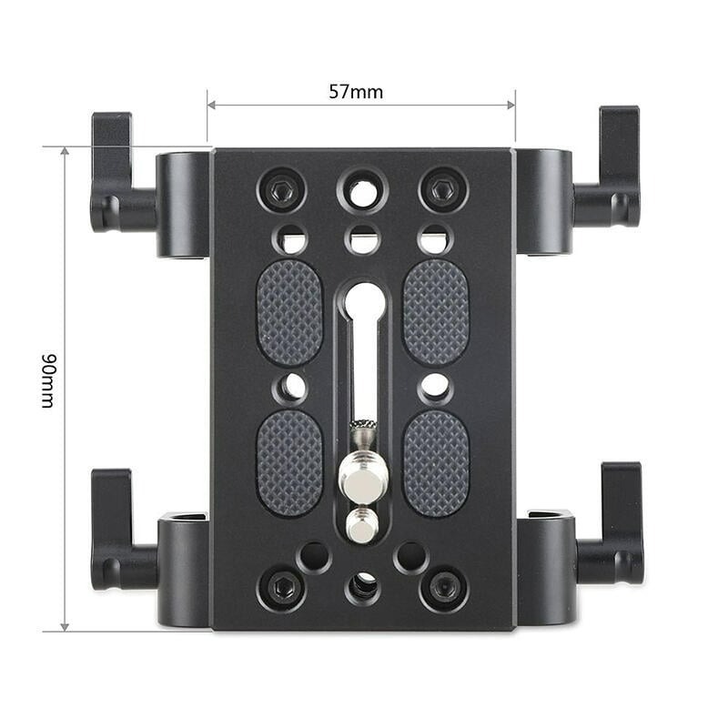 三重☆大人氣☆ SmallRig 1798 底板 帶 雙15mm 桿夾-細節圖2