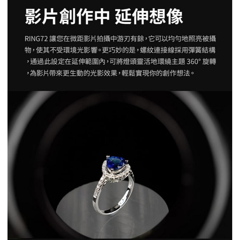 三重☆大人氣☆ 公司貨 Godox 神牛 RING72 環形LED 補光燈 攝影燈 環燈 微距LED環形燈-細節圖5