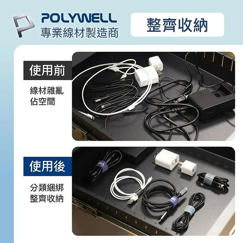 三重☆大人氣☆ POLYWELL 2公分寬 魔鬼氈束帶 可裁切-細節圖4