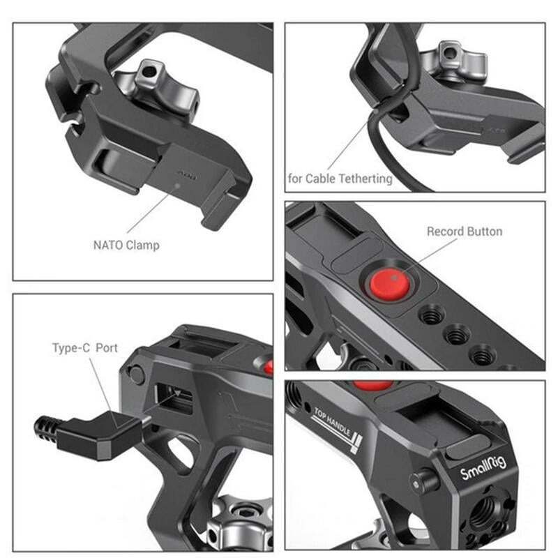 三重☆大人氣☆SmallRig 2880 NATO 滑槽型 電控 手柄 手把 提把 for S1H S1R GH5-細節圖3