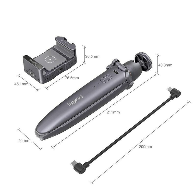 三重☆大人氣☆ SmallRig 3108 手機 無線 有線 供電 三腳架-細節圖2