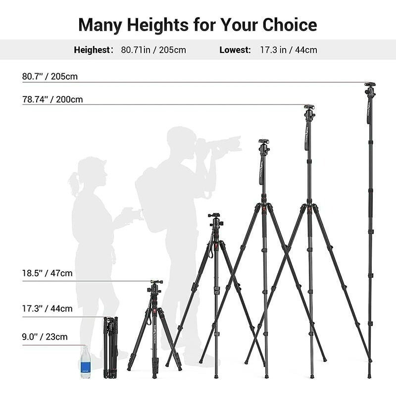 三重☆大人氣☆ SmallRig 3767 C (=3474 C 英文版) 專業 鋁合金 三腳架 附 手機夾 Arca-細節圖3