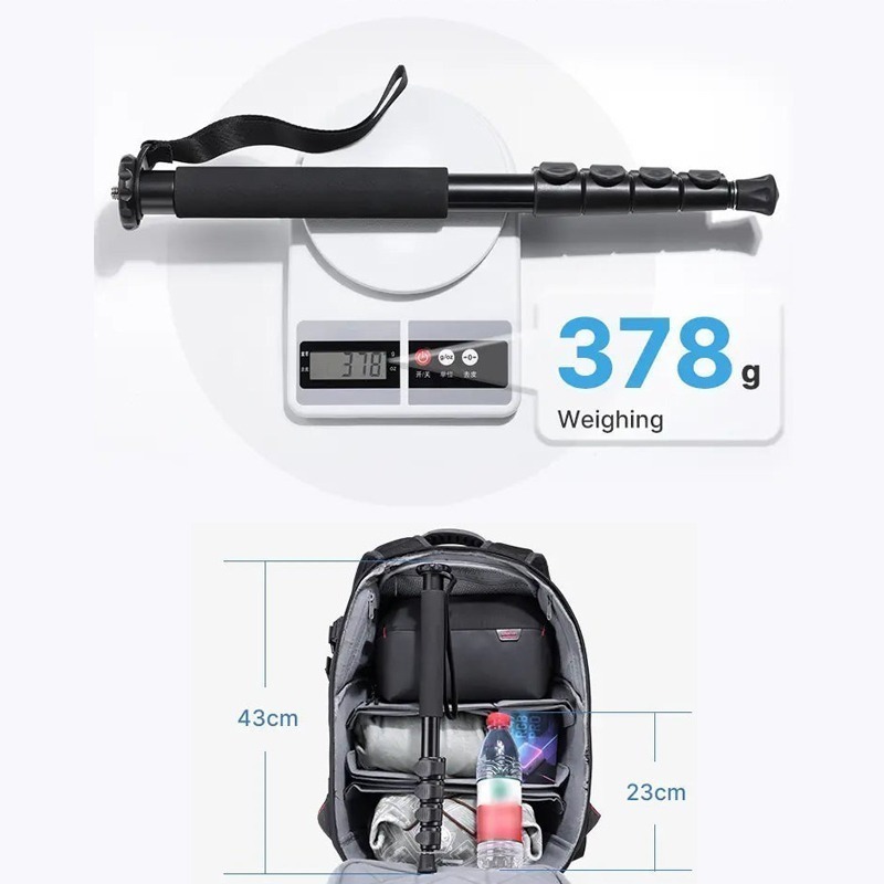 三重☆大人氣☆ Ulanzi TB12 1.5米 扳扣式 獨腳架 T049GBB1 不含雲台-細節圖3