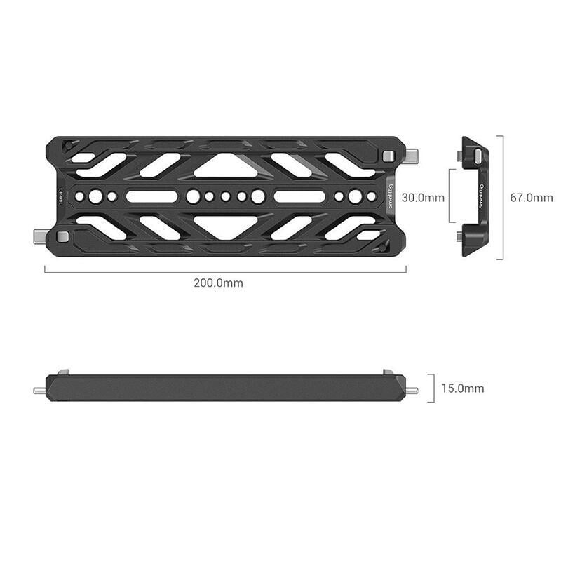 三重☆大人氣☆ SmallRig 3770 8吋 輕量化 鋁合金 ARRI標準 燕尾板-細節圖3