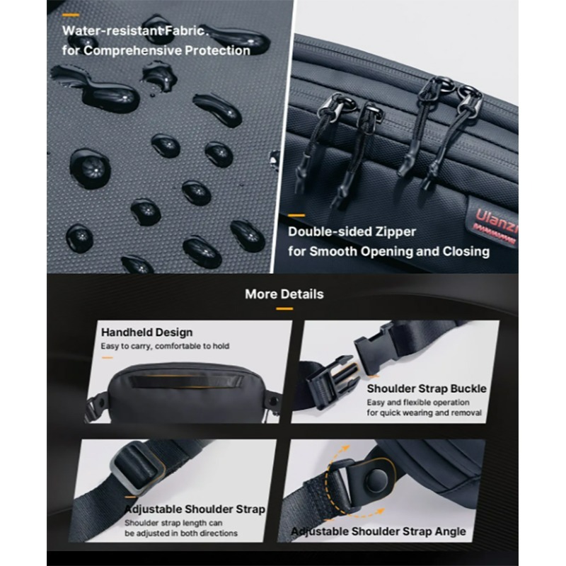 三重☆大人氣☆ Ulanzi BP08 旅行 側背包 胸包 B009GBB1-細節圖7