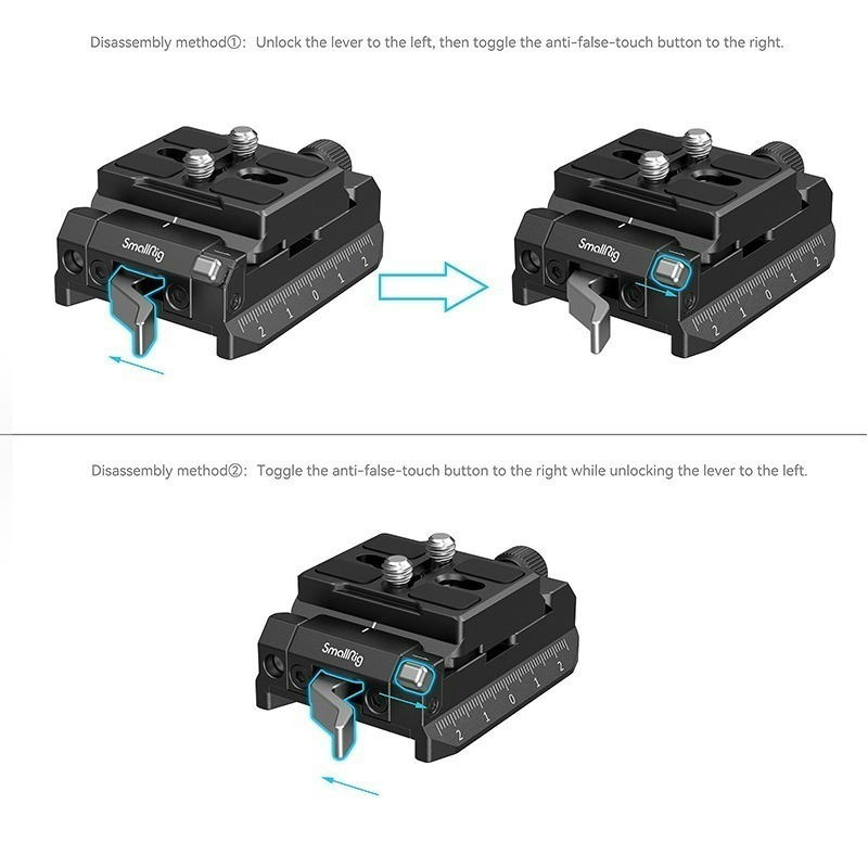 三重☆大人氣☆ SmallRig 4234 Arca-Swiss / Manfrotto 通用 夾座 + 快拆板-細節圖5