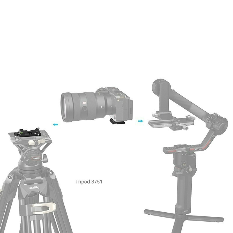 三重☆大人氣☆ SmallRig 4234 Arca-Swiss / Manfrotto 通用 夾座 + 快拆板-細節圖7