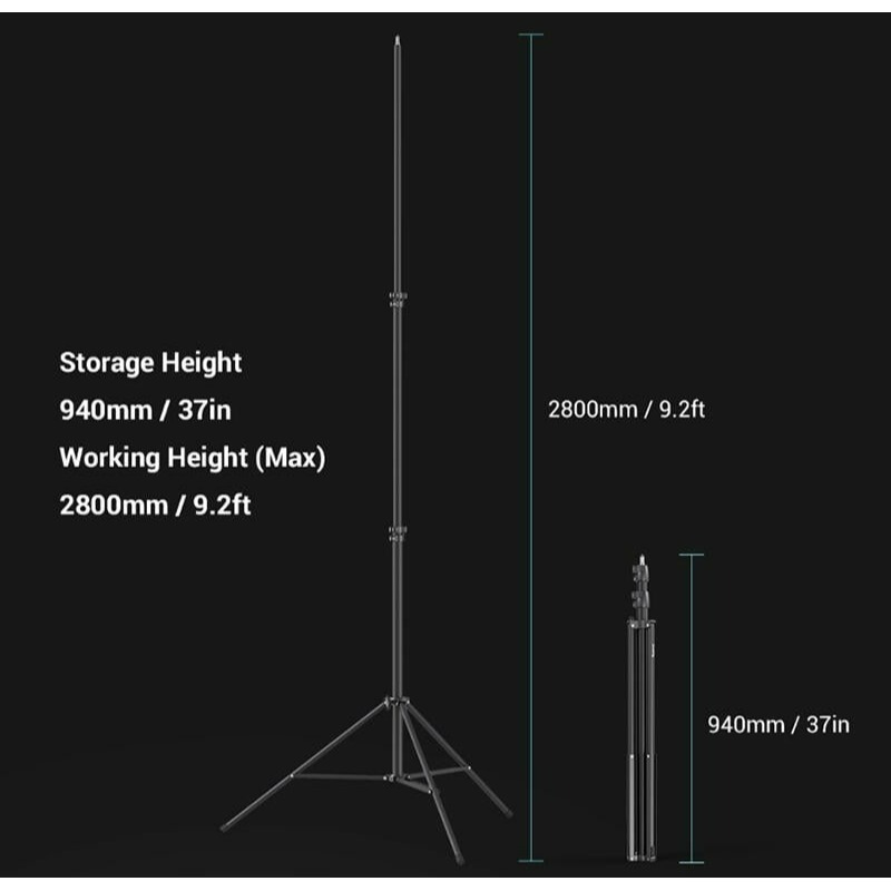 三重☆大人氣☆ SmallRig 3737 RA-S280A 氣墊 橫桿 燈架 頂燈架 K架-細節圖4