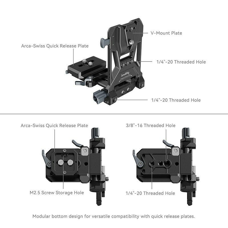 三重☆大人氣☆ SmallRig 4064 B V掛電池 背板 安裝 系統-細節圖4