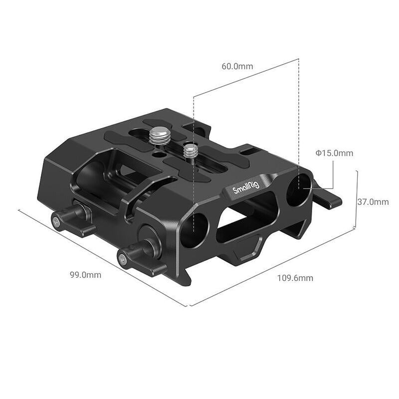 三重☆大人氣☆ SmallRig 4002 雙管夾 快拆座 兼容ARRI 燕尾板-細節圖2