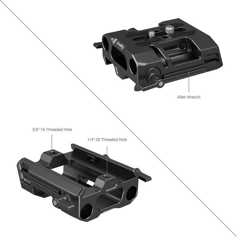 三重☆大人氣☆ SmallRig 4002 雙管夾 快拆座 兼容ARRI 燕尾板-細節圖3