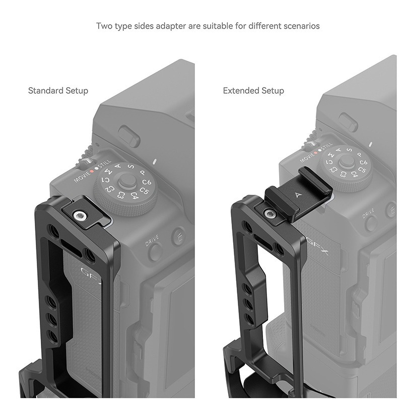 三重☆大人氣☆ SmallRig 4203 專用 L架 L型支架 豎拍板 for GFX100 II 帶電池把手-細節圖6