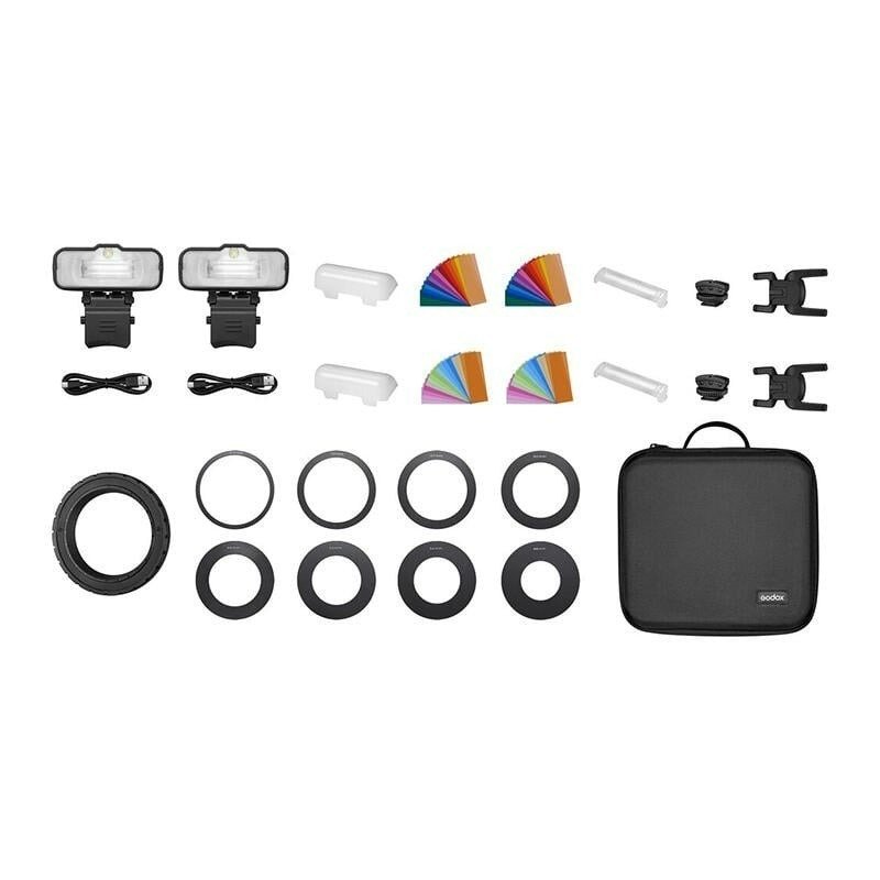 三重☆大人氣☆ 公司貨 Godox 神牛 MF12-K2 微距 閃光燈 雙燈組 MF12 微距閃光燈-細節圖2