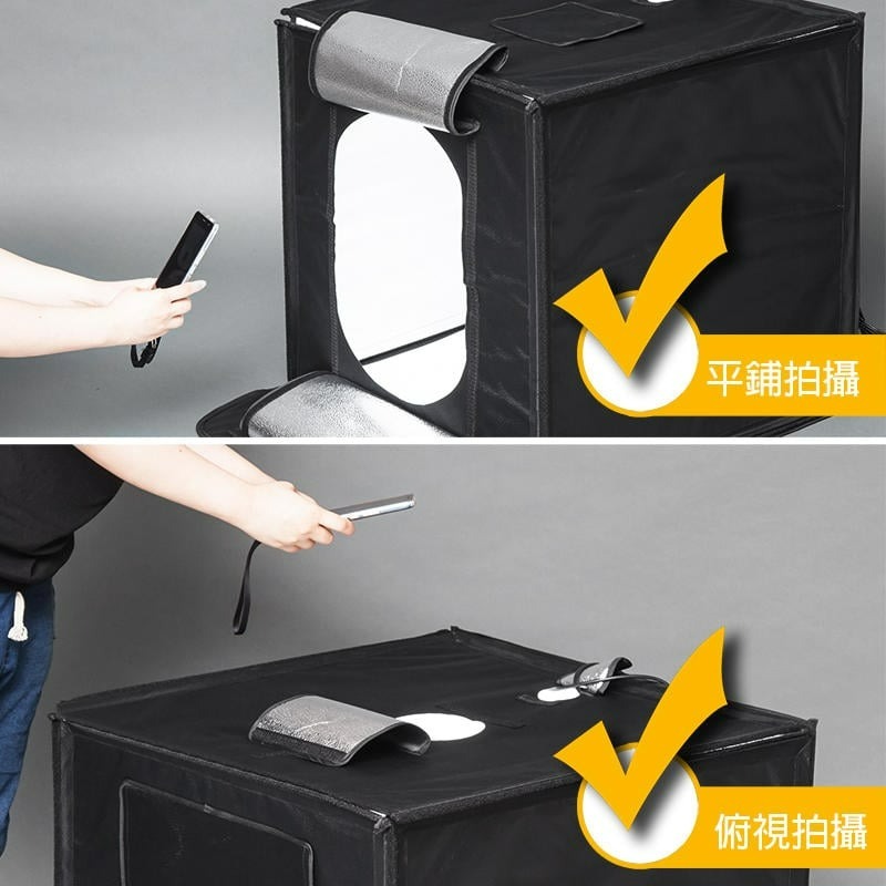 三重☆大人氣☆ 60cm LED 攜帶式 可調光 摺疊 攝影棚-細節圖2