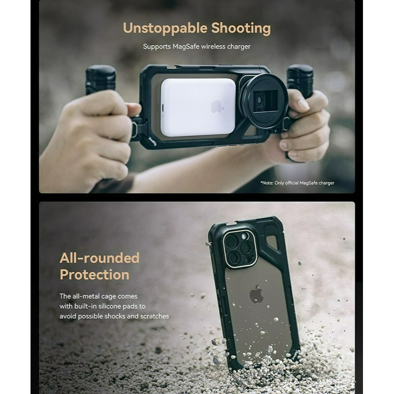 三重☆大人氣☆ SmallRig 4397 手機 提籠 雙手持 套組 for iPhone 15 Pro-細節圖7