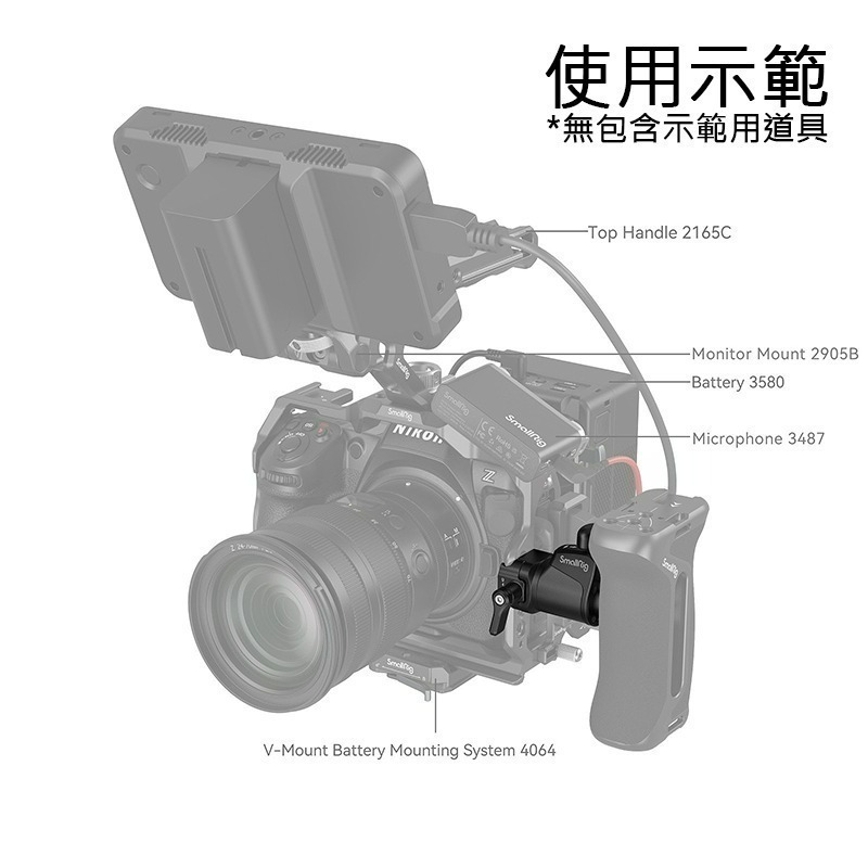 三重☆大人氣☆ SmallRig 4112 側把手 通用 可旋轉 NATO 夾座 轉接器-細節圖7