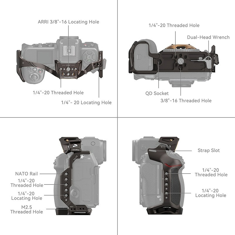 三重☆大人氣☆ SmallRig 4316 夜鷹系列 專用 提籠 for Nikon Z8-細節圖5