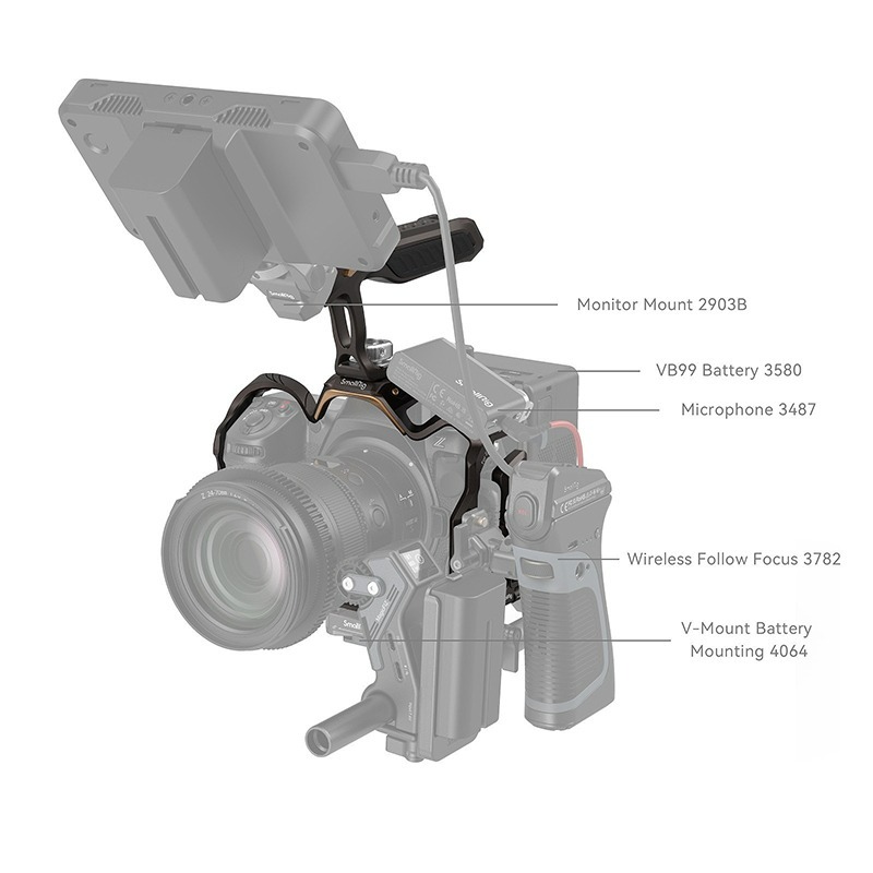 三重☆大人氣☆ SmallRig 4317 夜鷹系列 專用 提籠 套組 for Nikon Z8-細節圖7