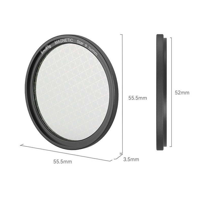 三重☆大人氣☆ SmallRig 4218 MagEase 磁吸 星芒鏡 濾鏡 52mm (只有濾鏡)-細節圖2
